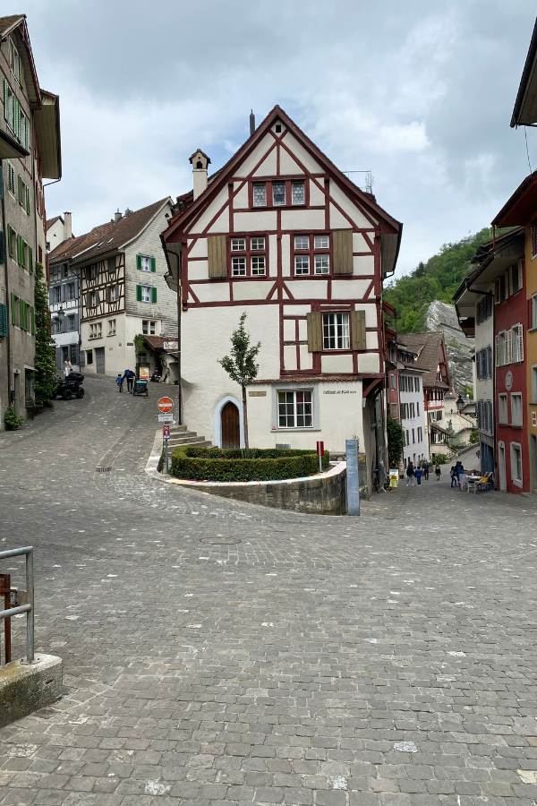 wunderschöne Altstadt in Baden, Schweiz