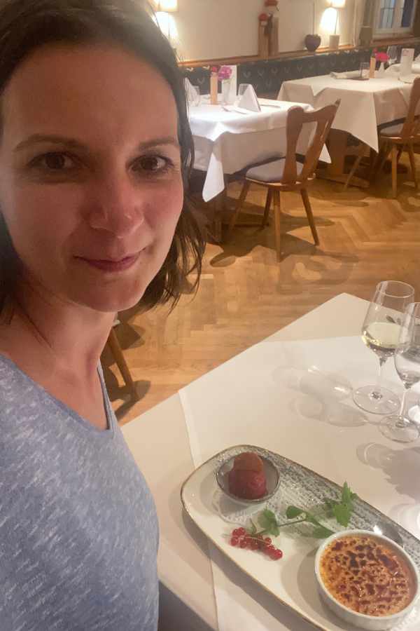 Kassia im Restaurant